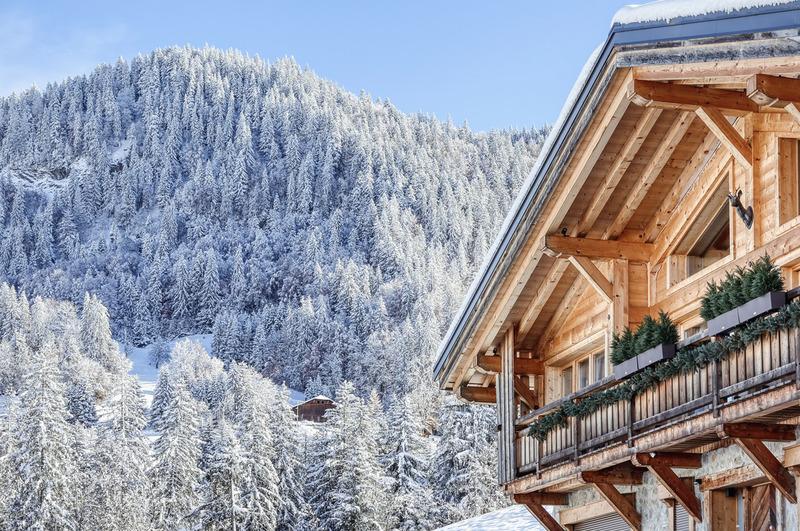 Holiday chalet near Megève with terrace and mountain views